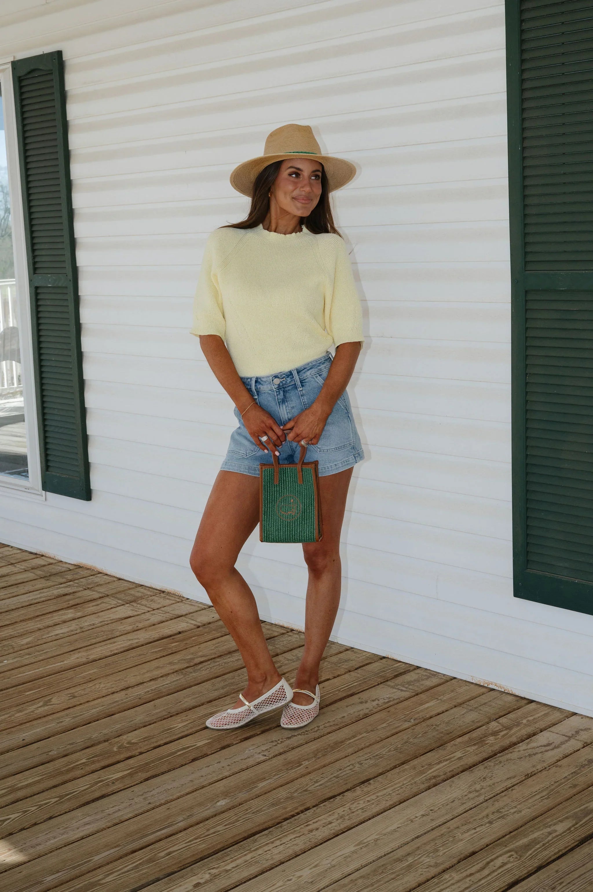 Honey Knit Top-Lemon