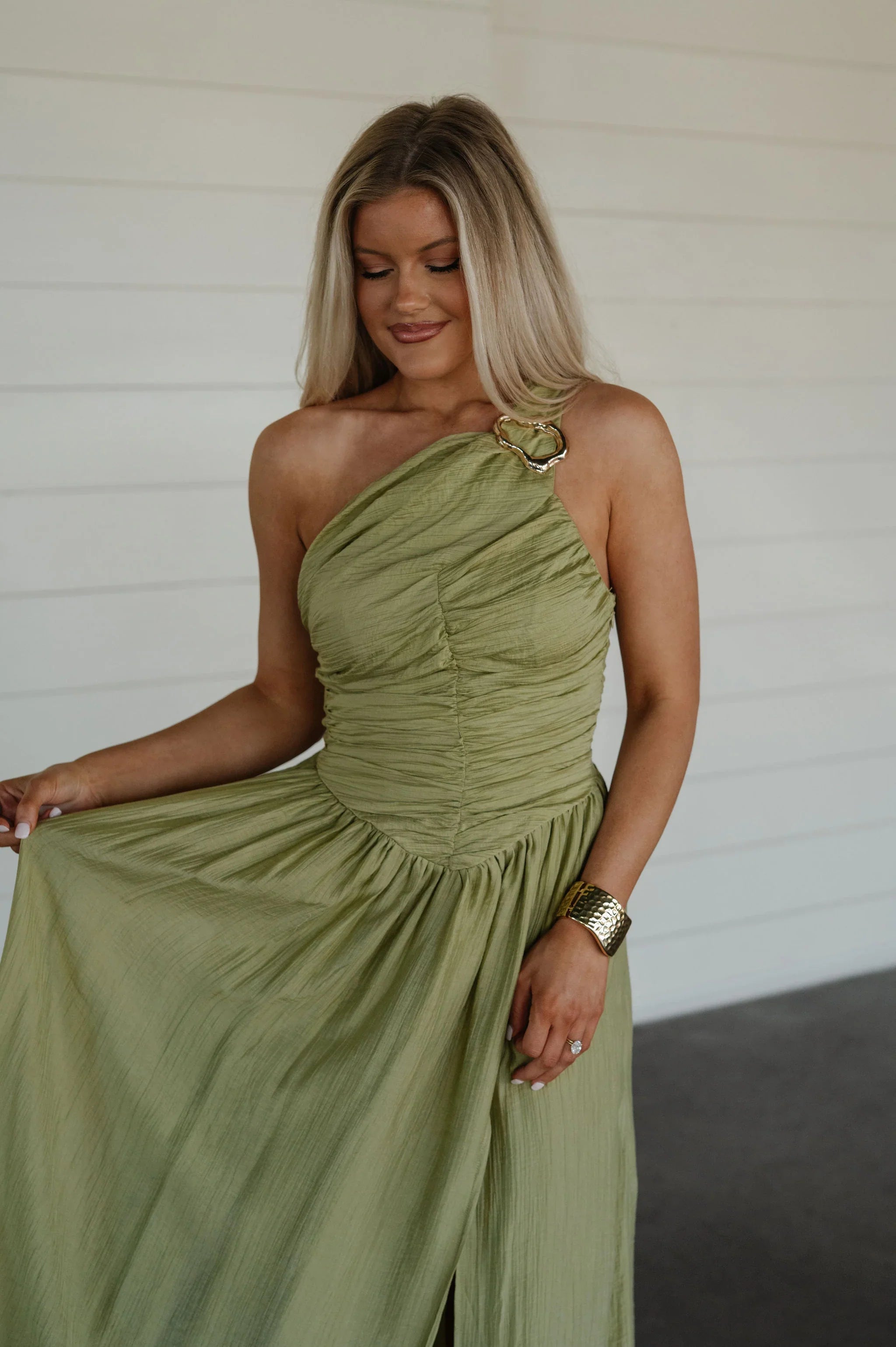Rooney Maxi Dress-Olive