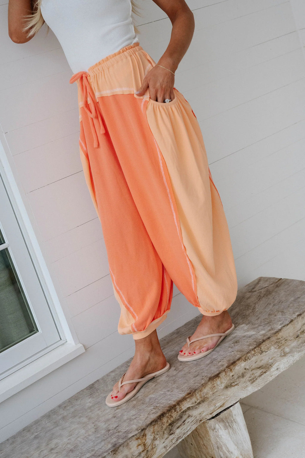 Jessie Relaxed Pants-Tangerine