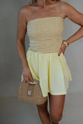 Charleston Mini Dress-Yellow