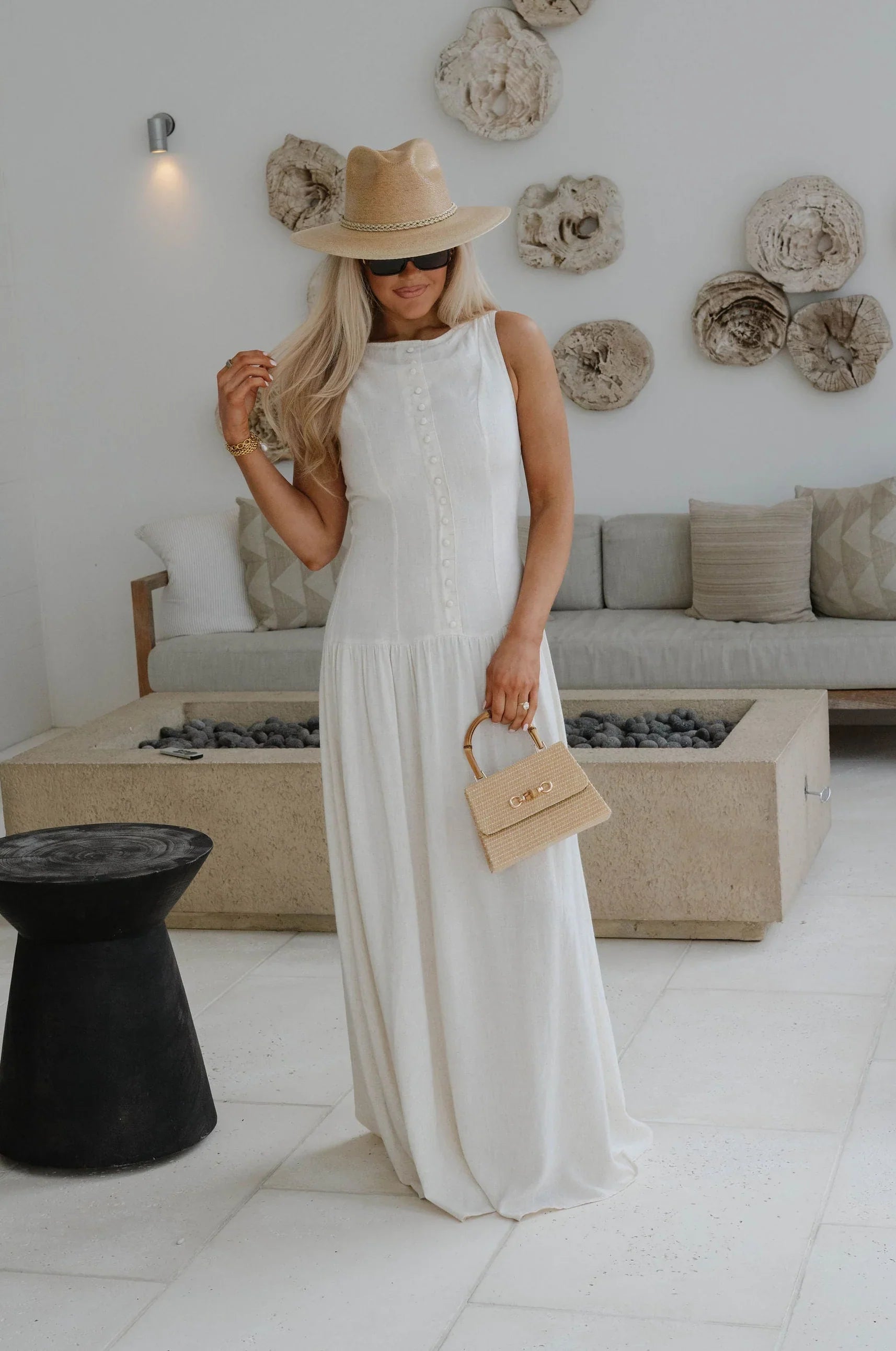 Franny Maxi Dress-Natural