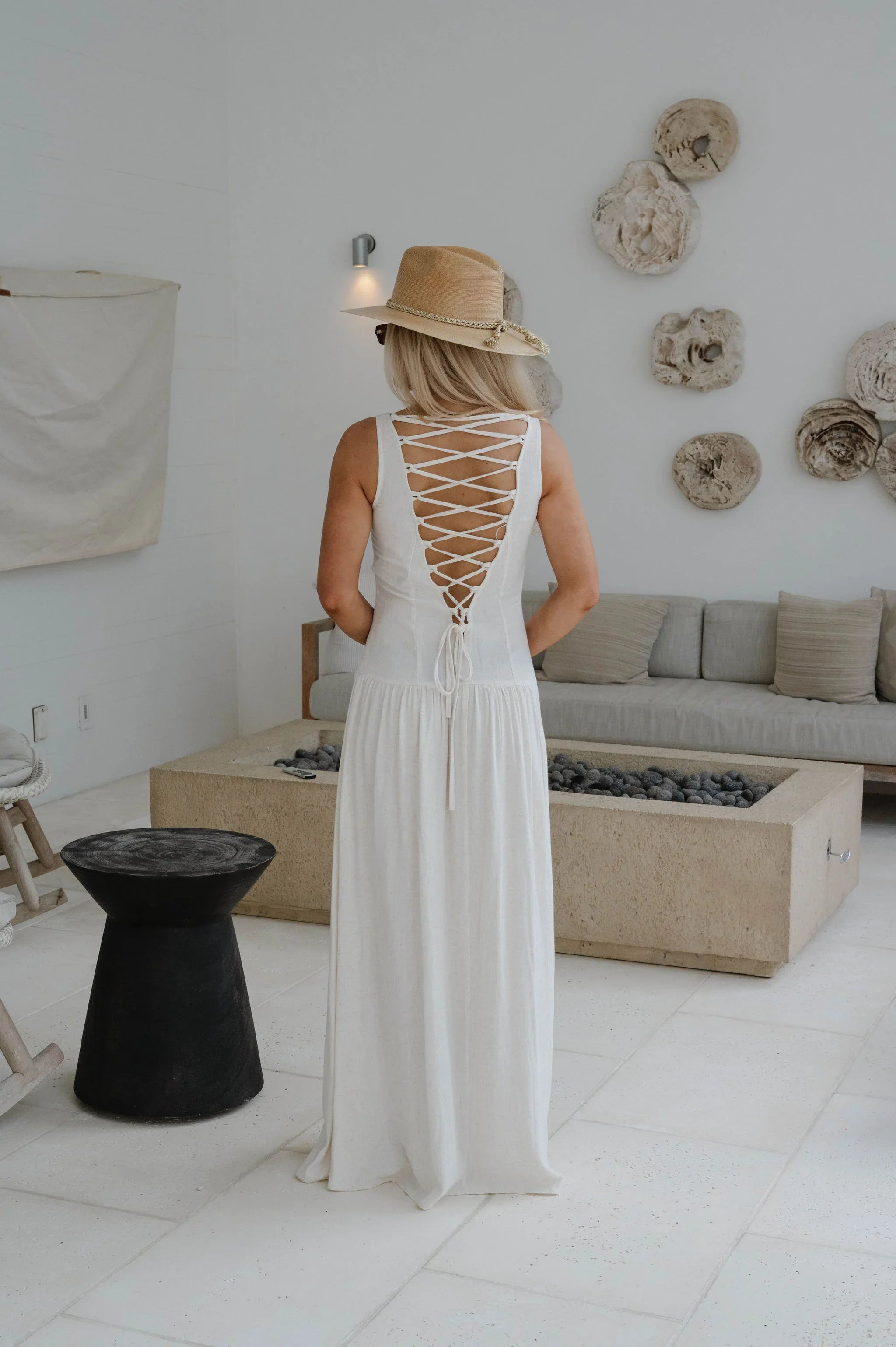 Franny Maxi Dress-Natural