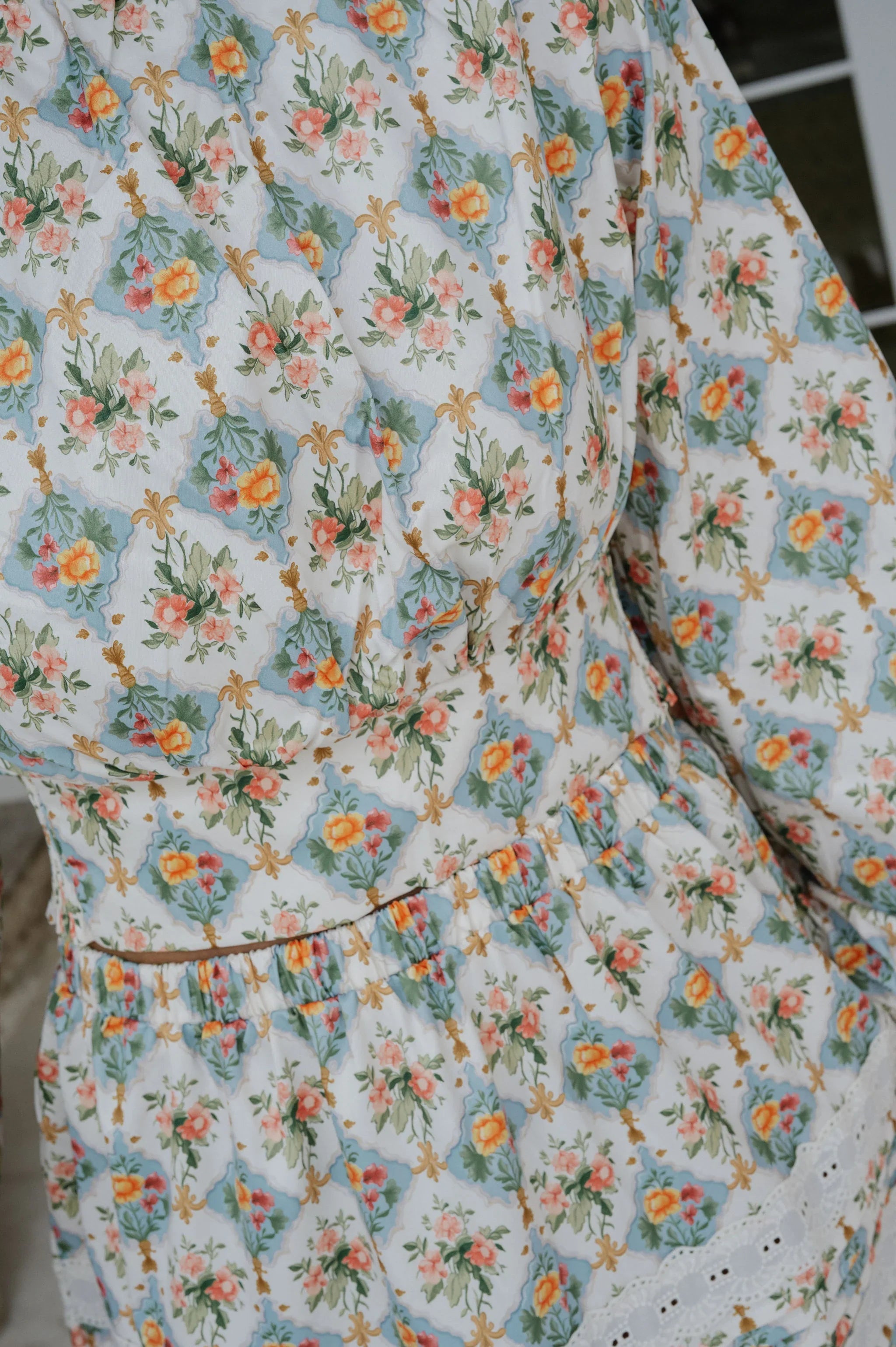 Mallie Skirt Set-Cream Multi