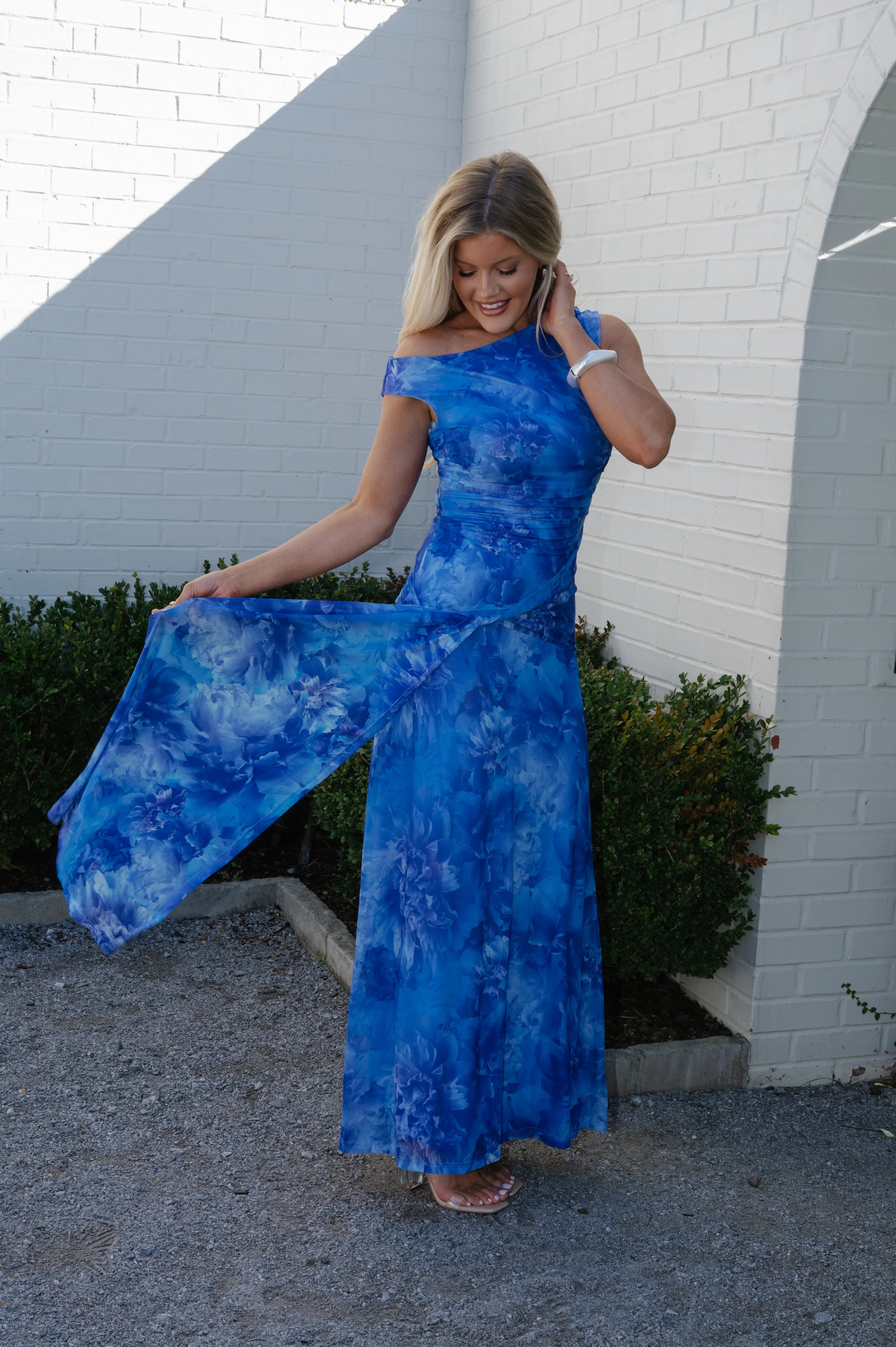 Blossom Maxi Dress- Blue