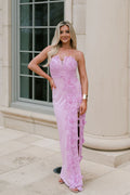 Tiffany Applique Maxi Dress-Light Orchid