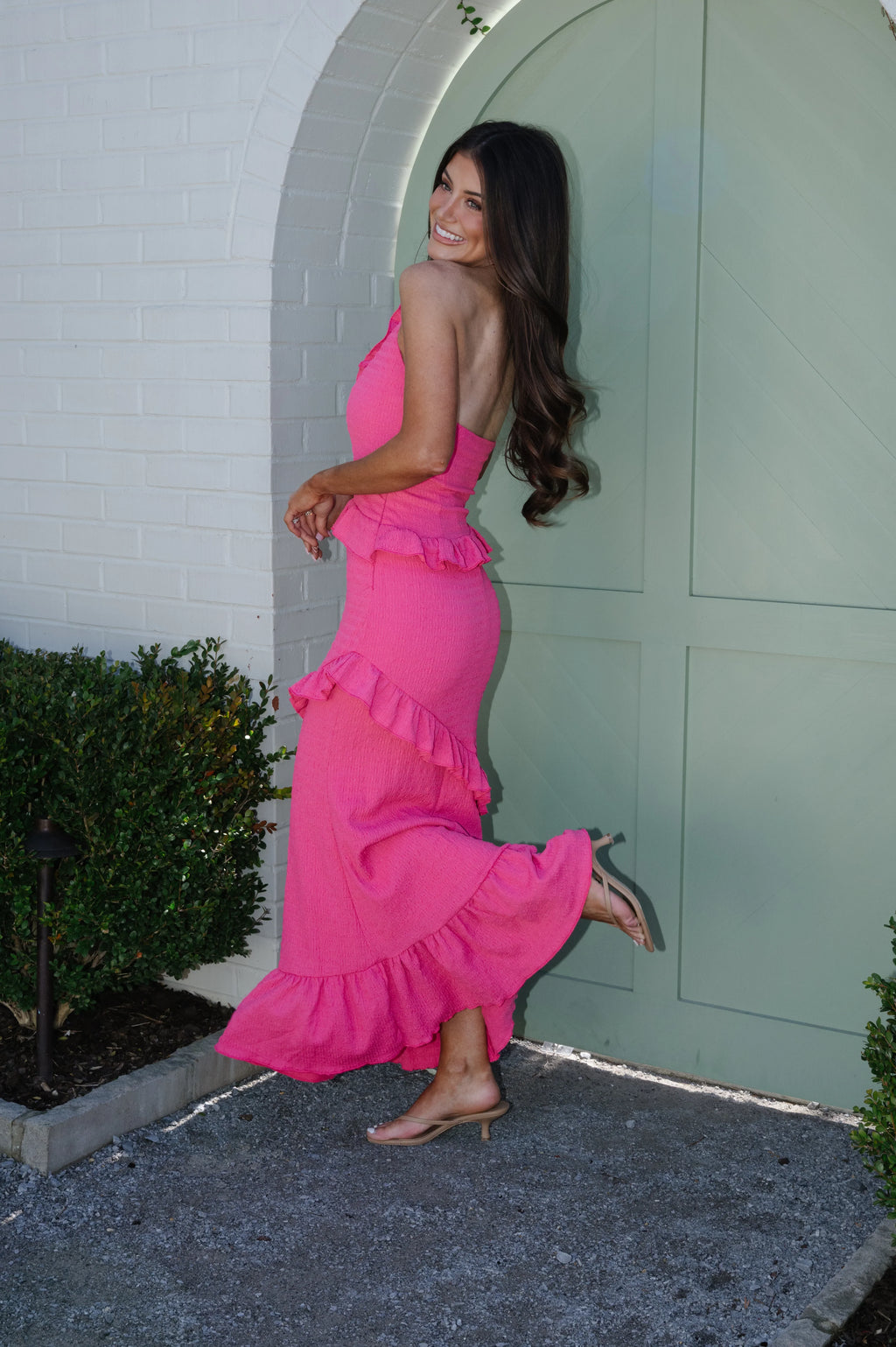 Monroe Maxi Dress- Fuchsia