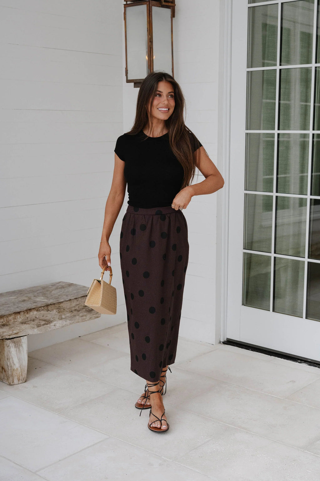 Khloe Basic Top-Black