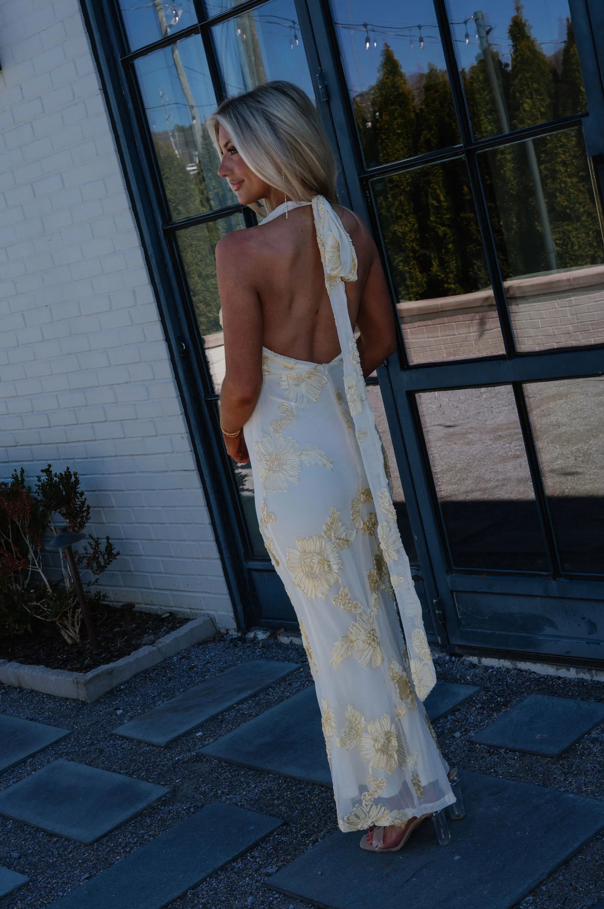 Pressly Maxi Dress-Yellow