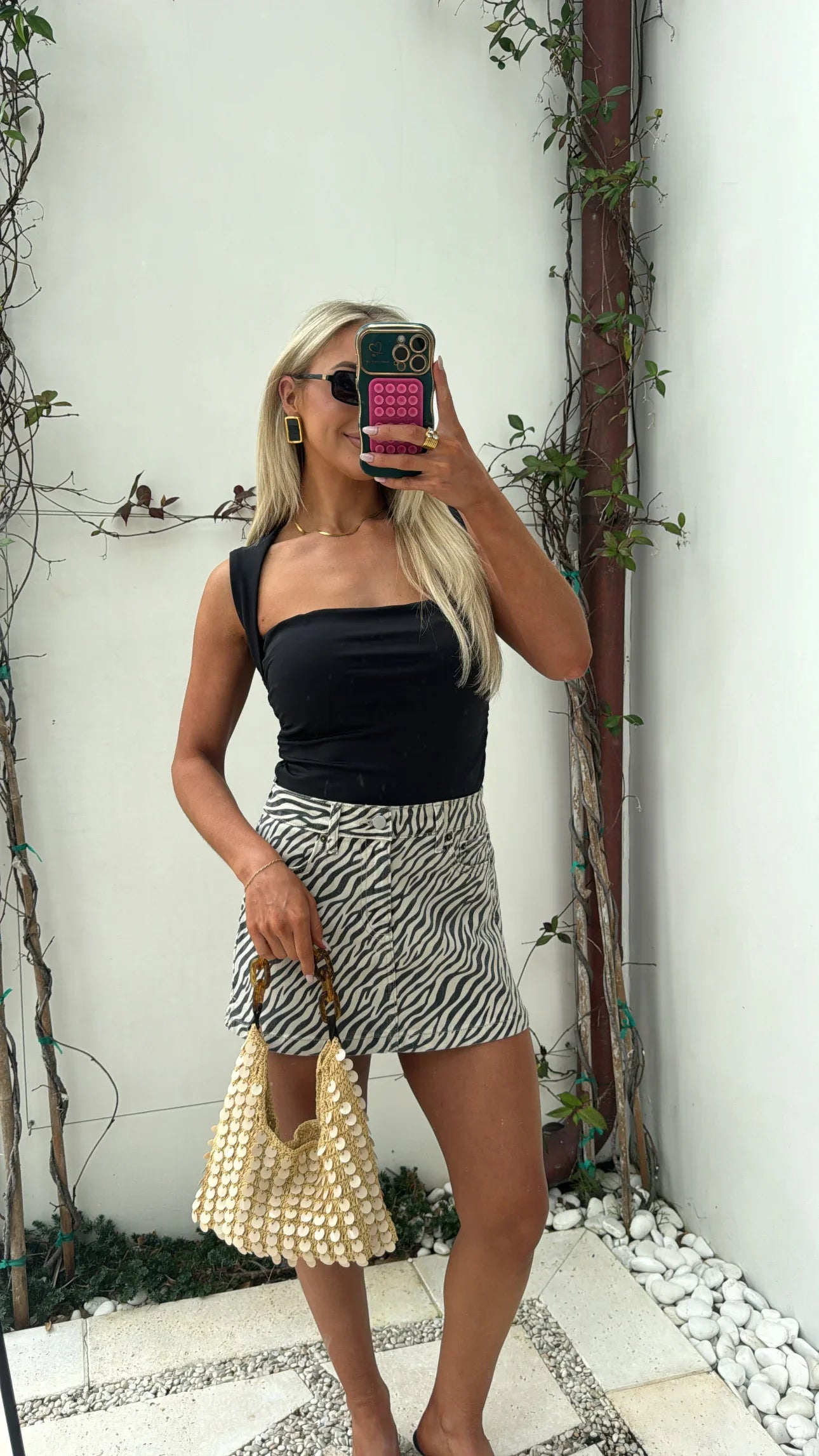 Montana Mini Skirt-Zebra