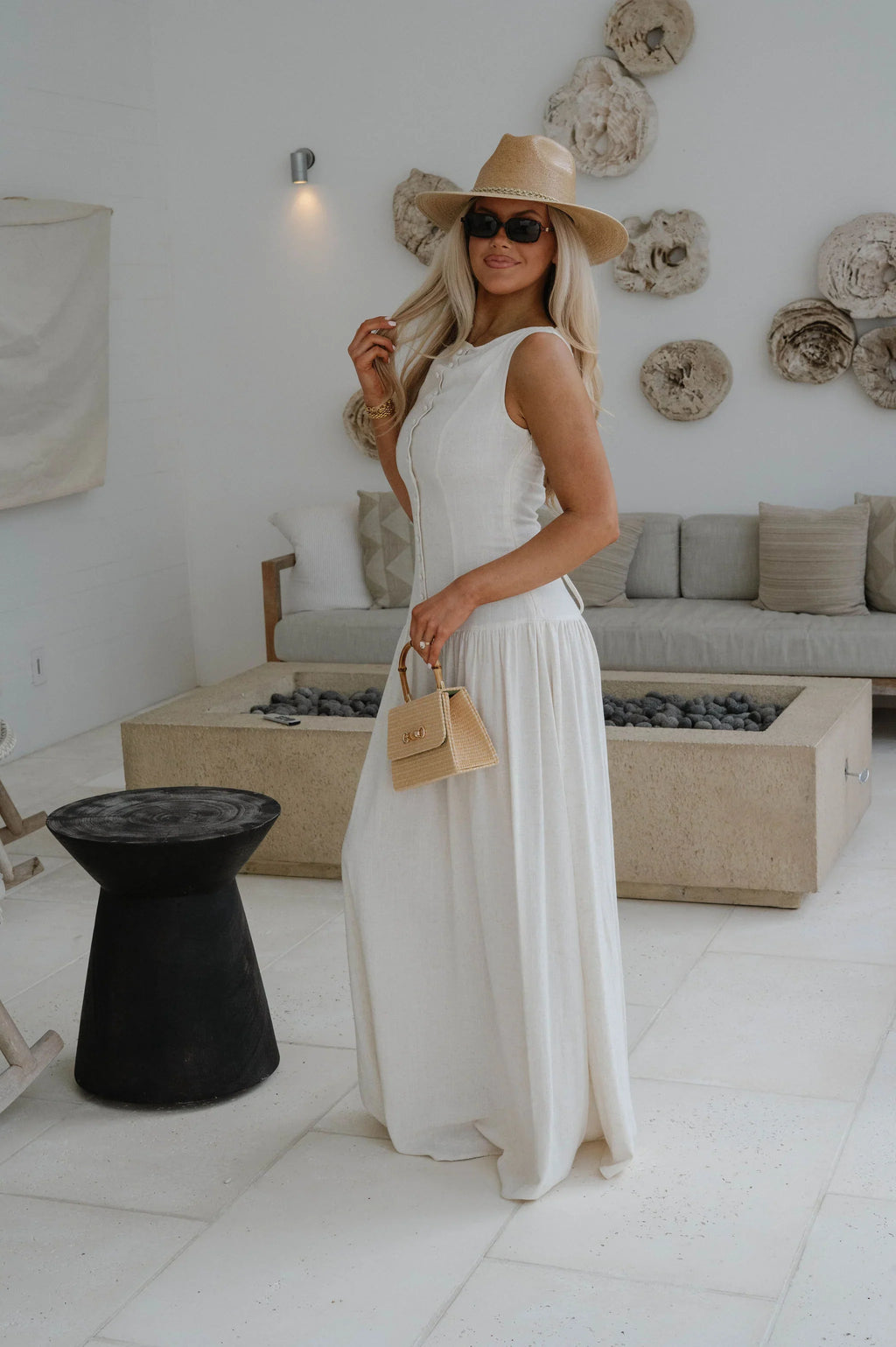 Franny Maxi Dress-Natural