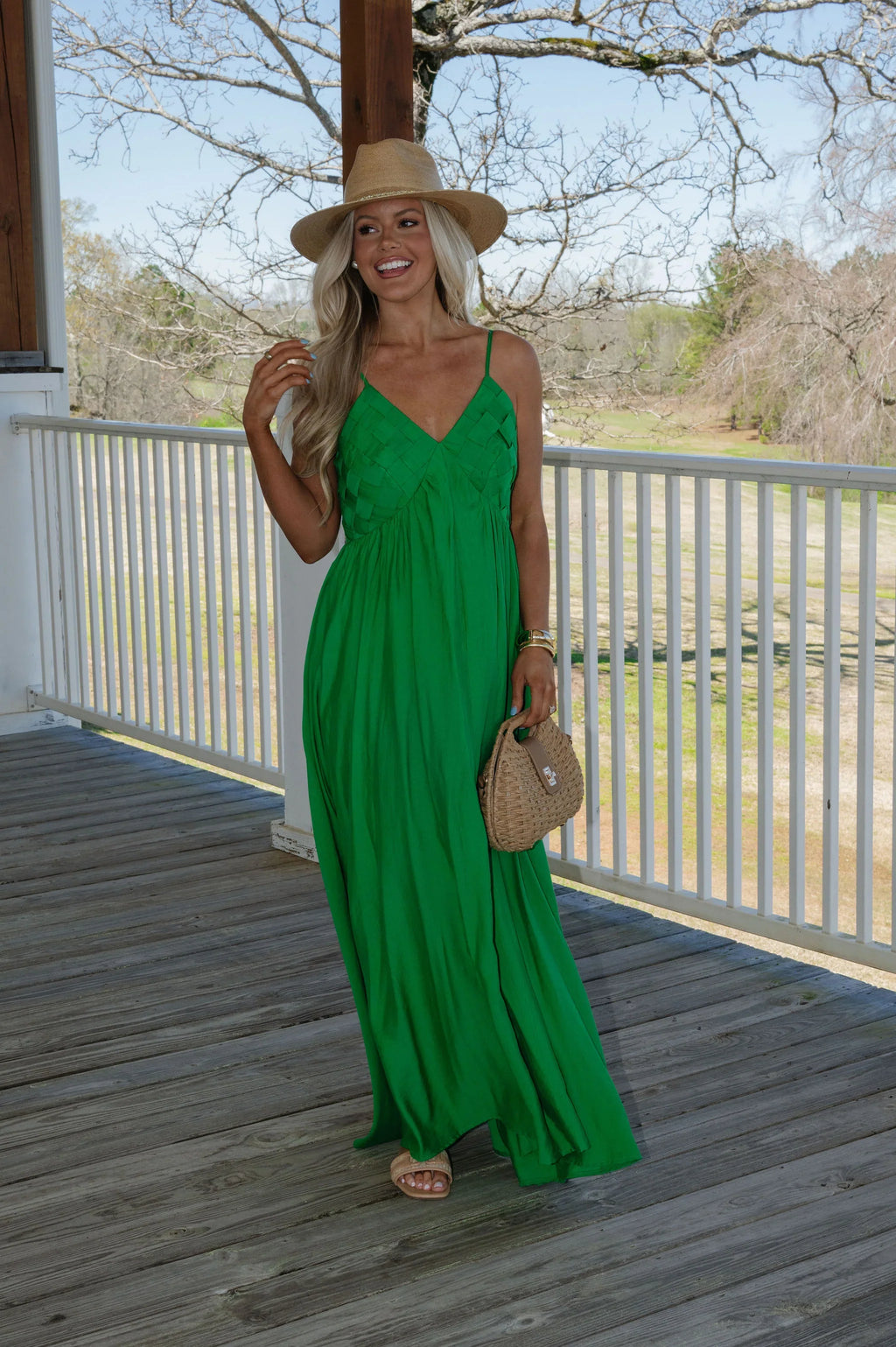 Jennings Maxi Dress-Kelly Green