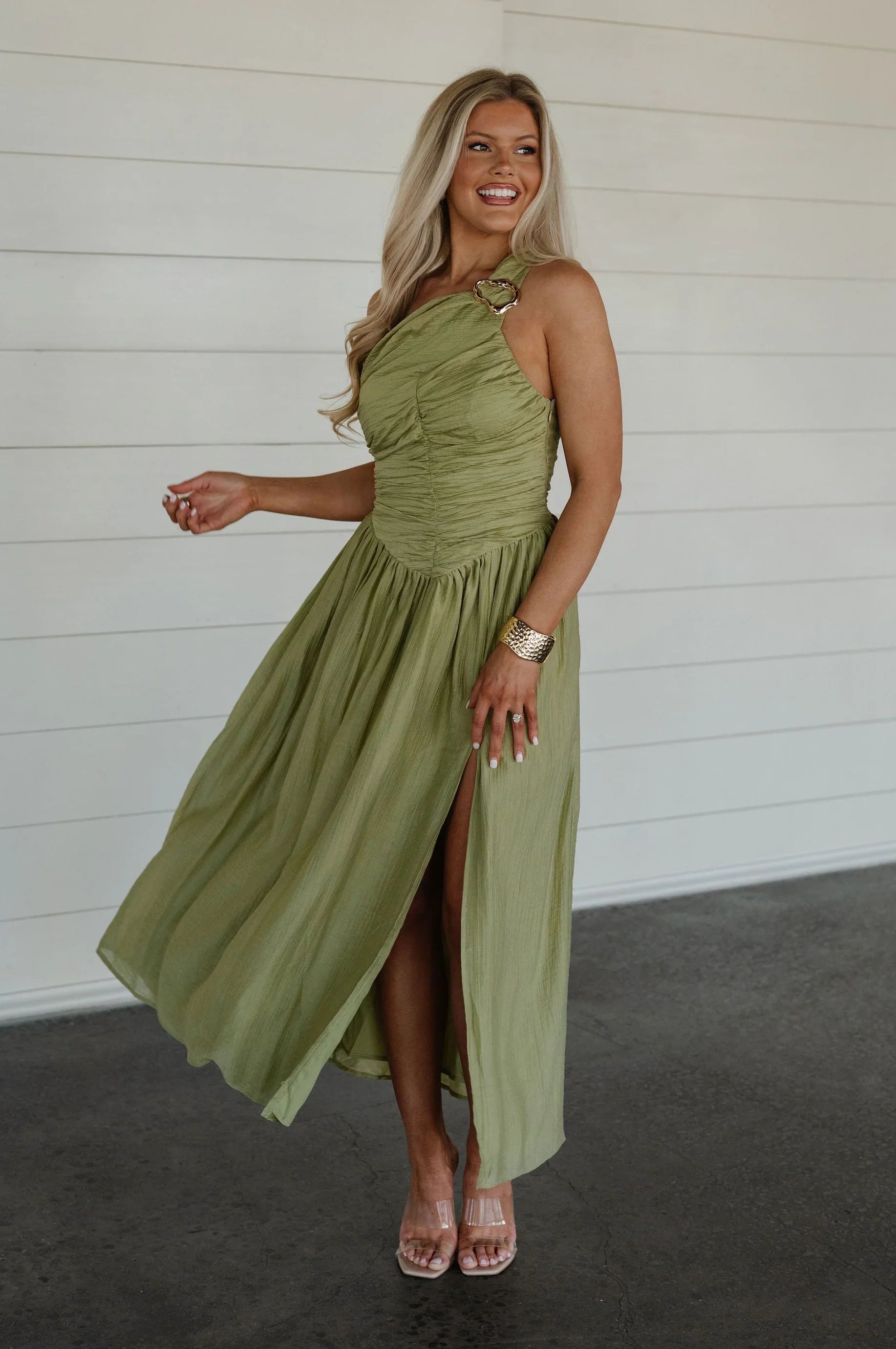 Rooney Maxi Dress-Olive