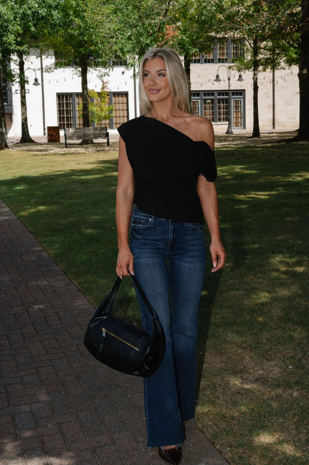 Bruno Asymmetrical Top-Black