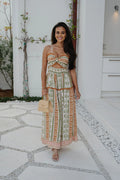 Marisol Smocked Maxi Dress-Bellini