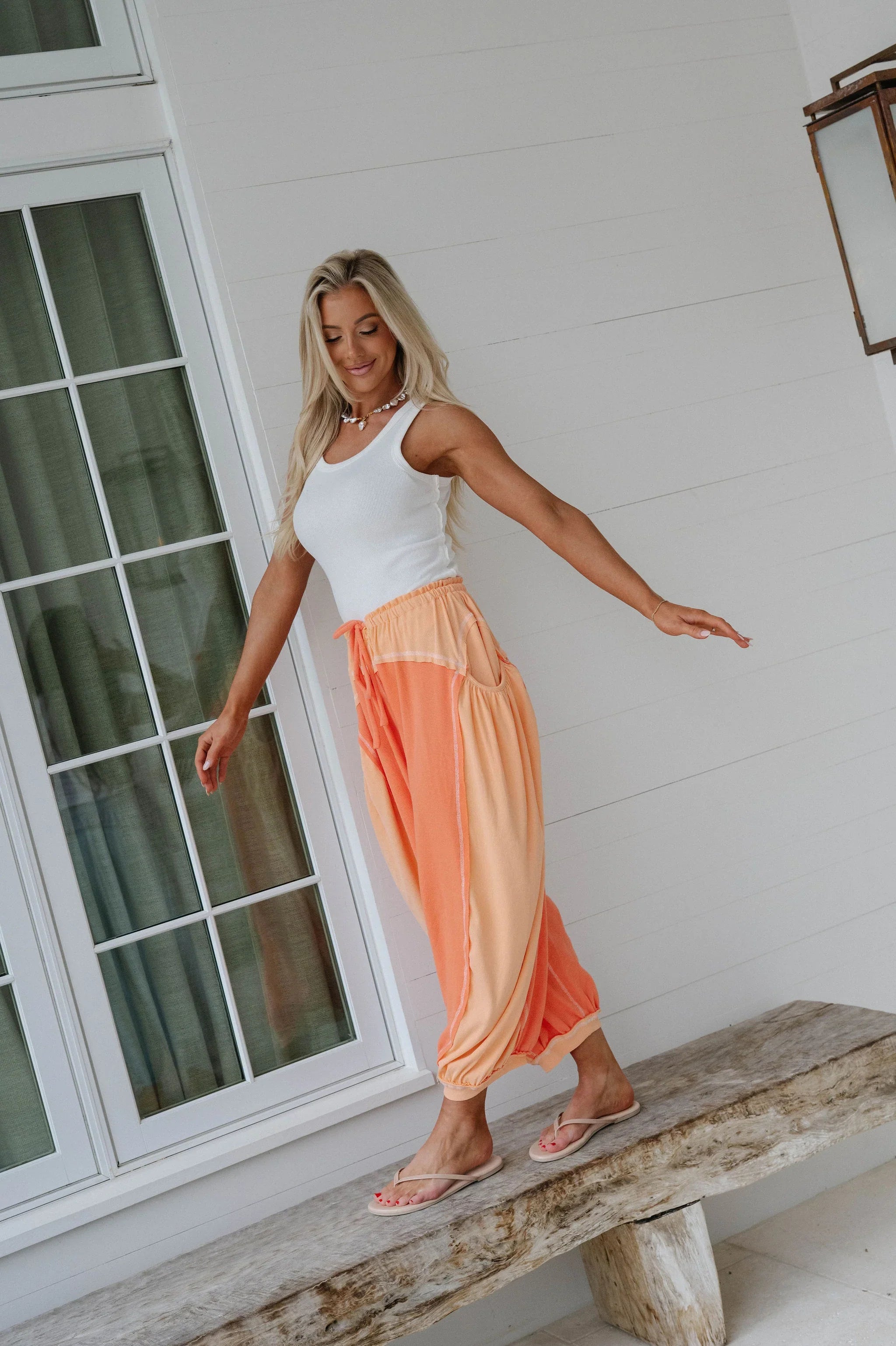 Jessie Relaxed Pants-Tangerine
