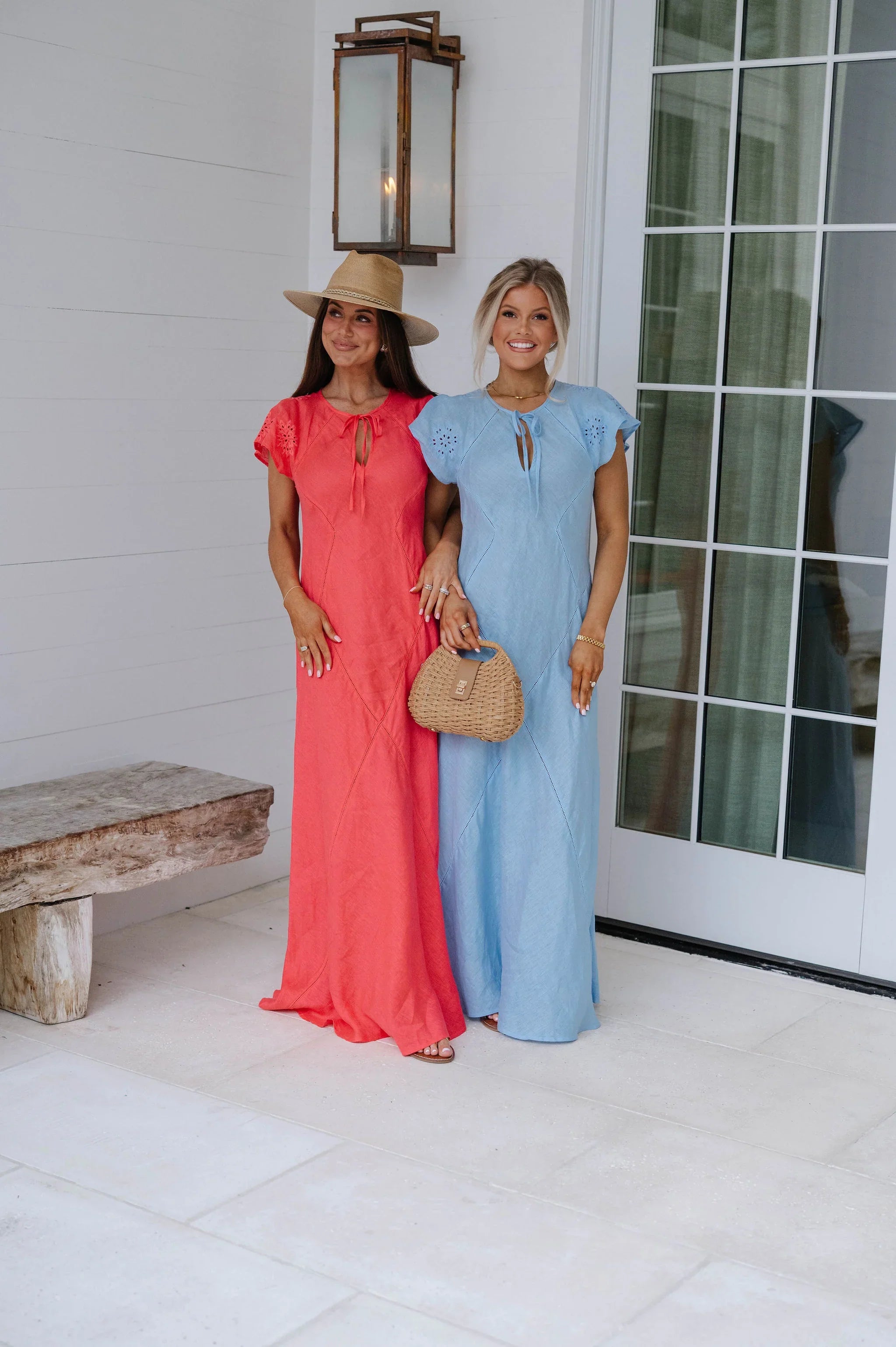 Noemi Maxi Dress-Coral