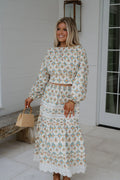 Mallie Skirt Set-Cream Multi