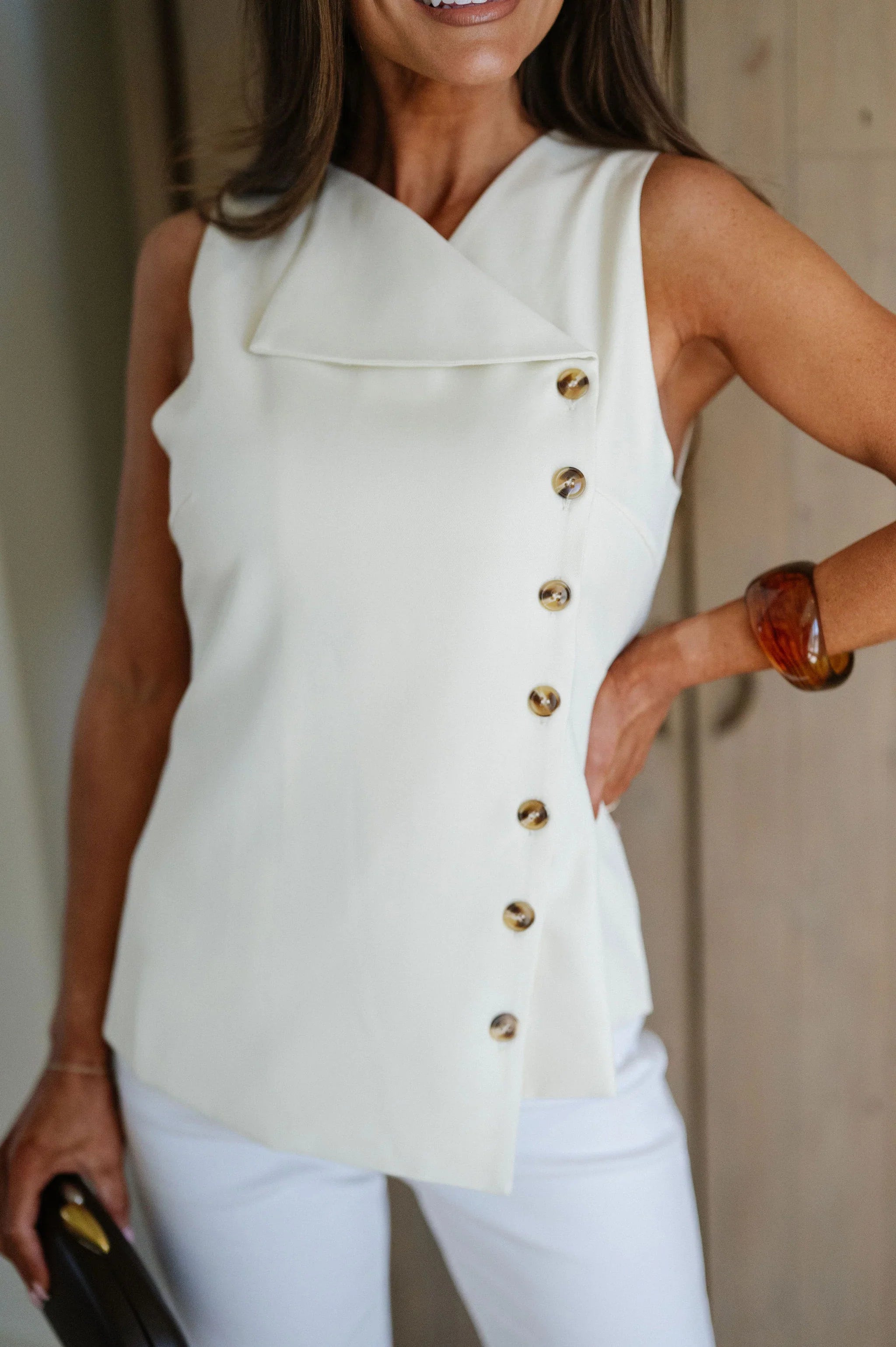Ester Top- Oyster