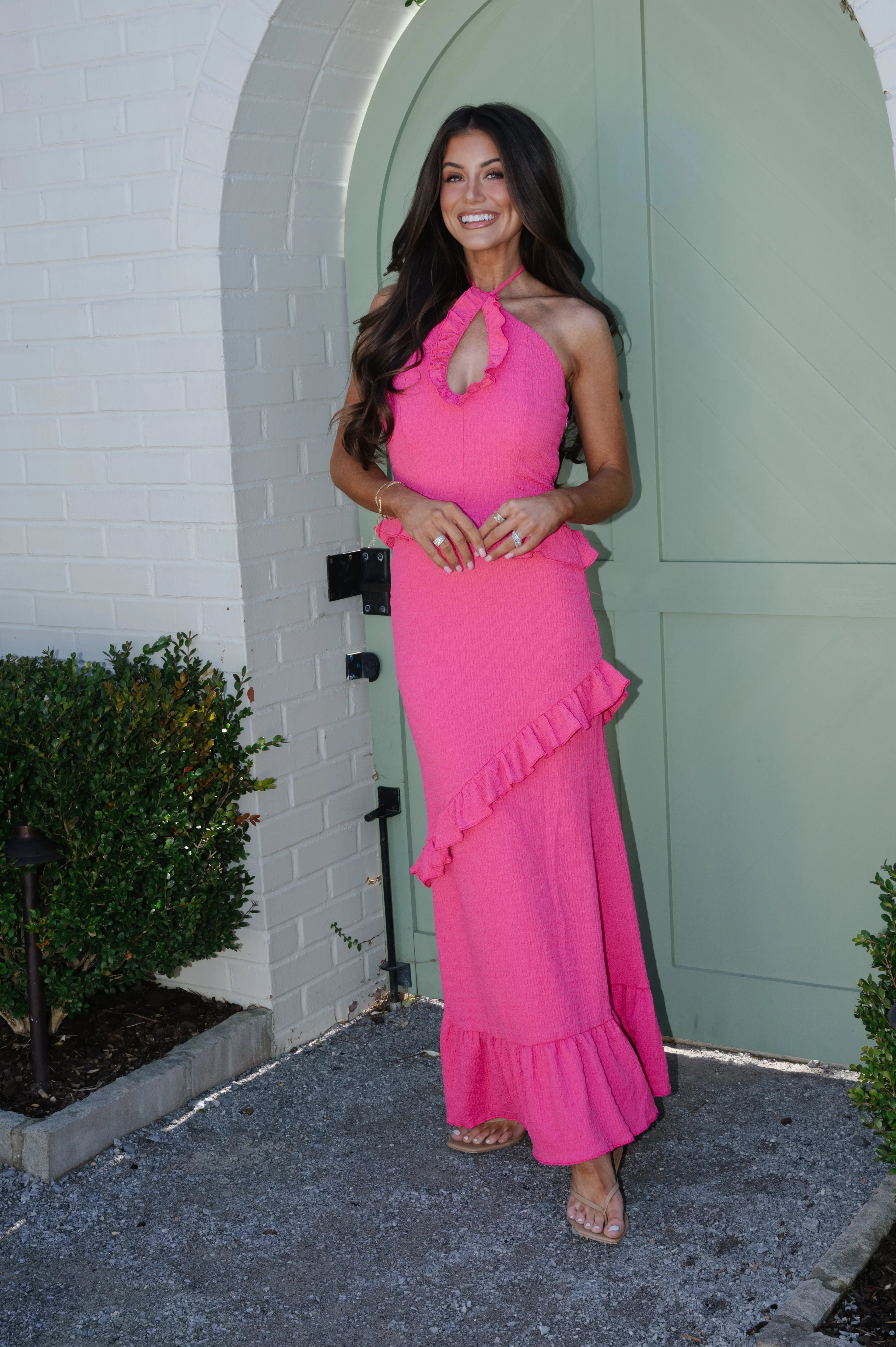 Monroe Maxi Dress- Fuchsia