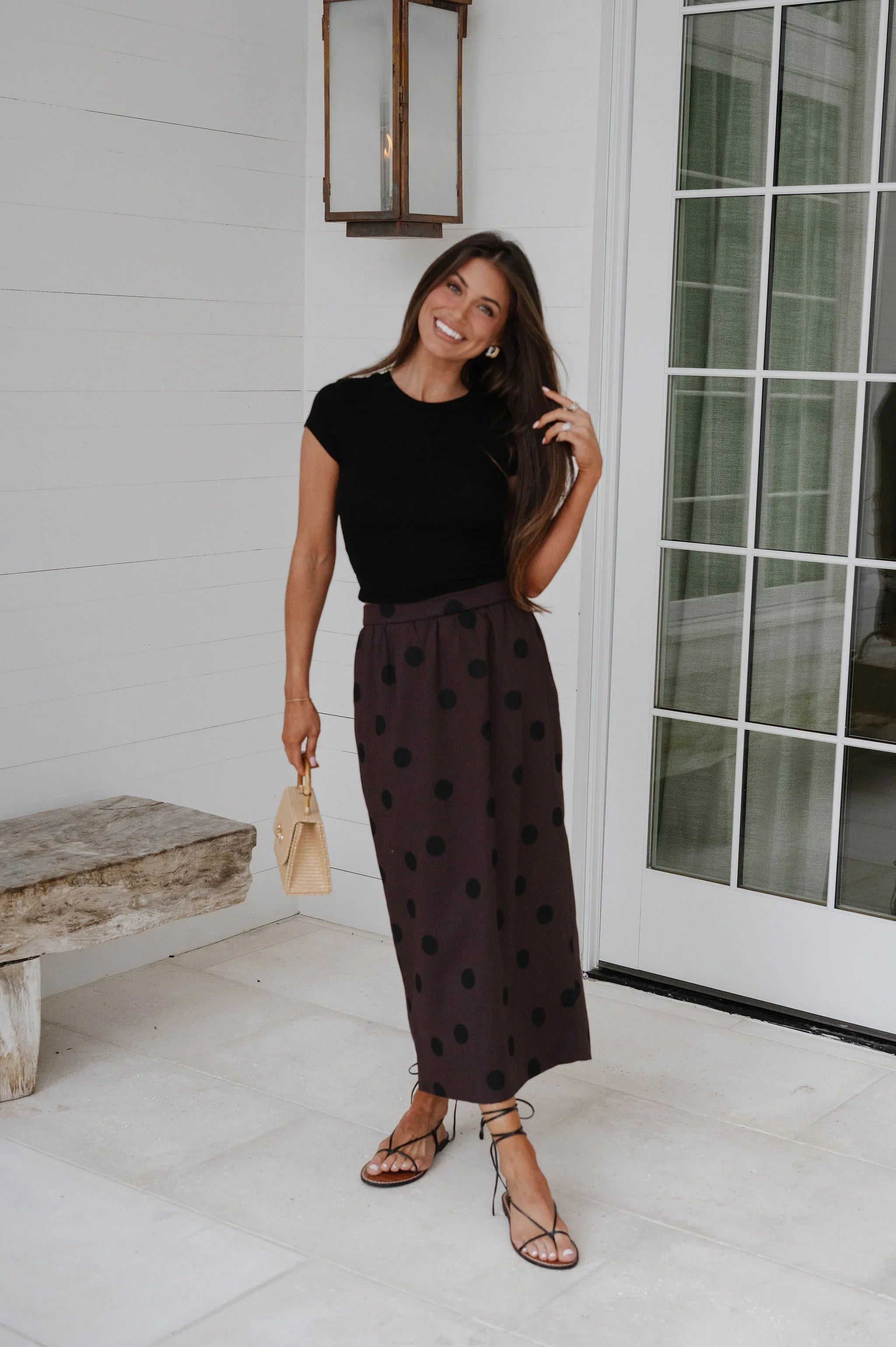 Khloe Basic Top-Black