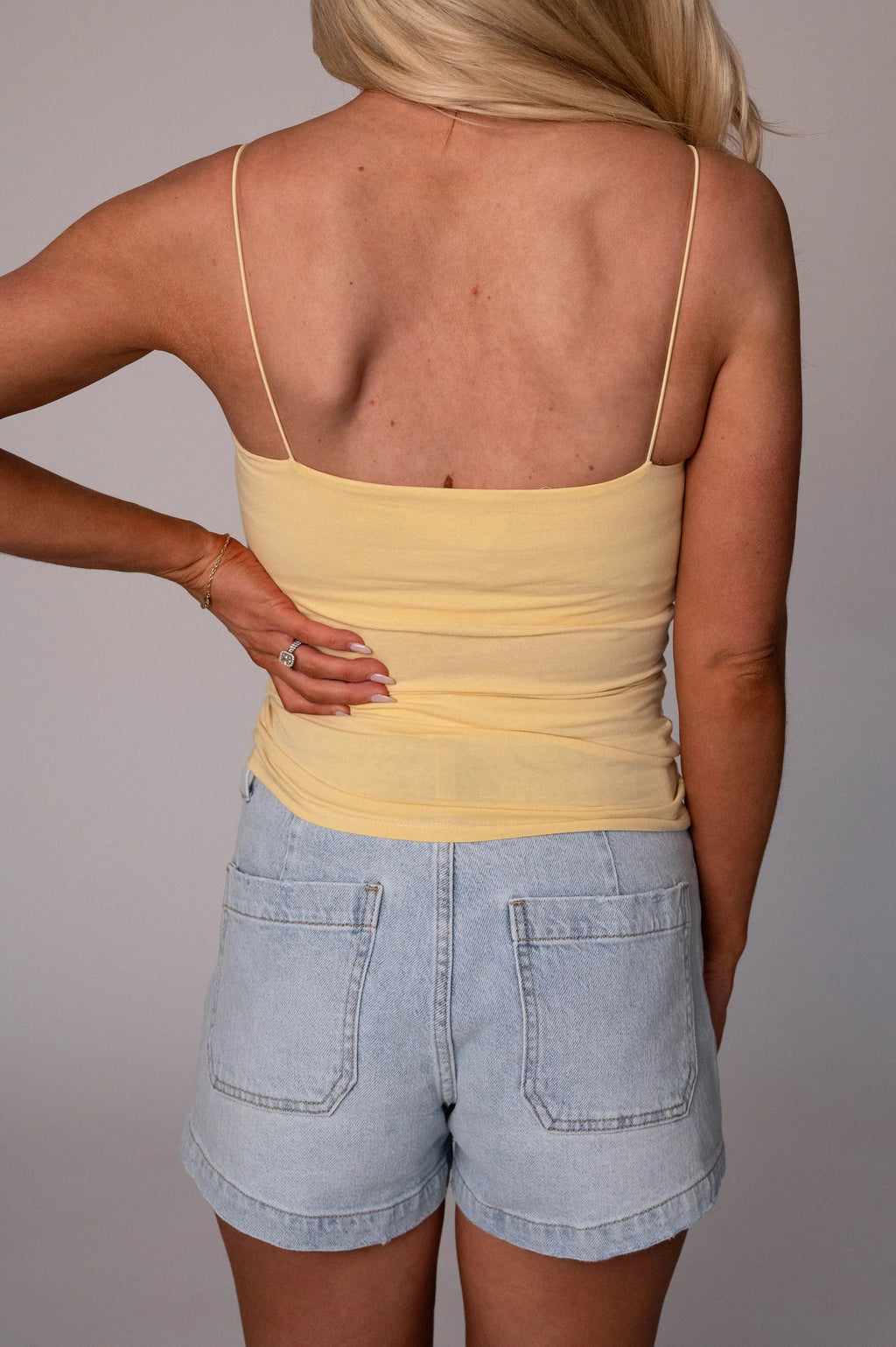 Camille Tank Top-Butter