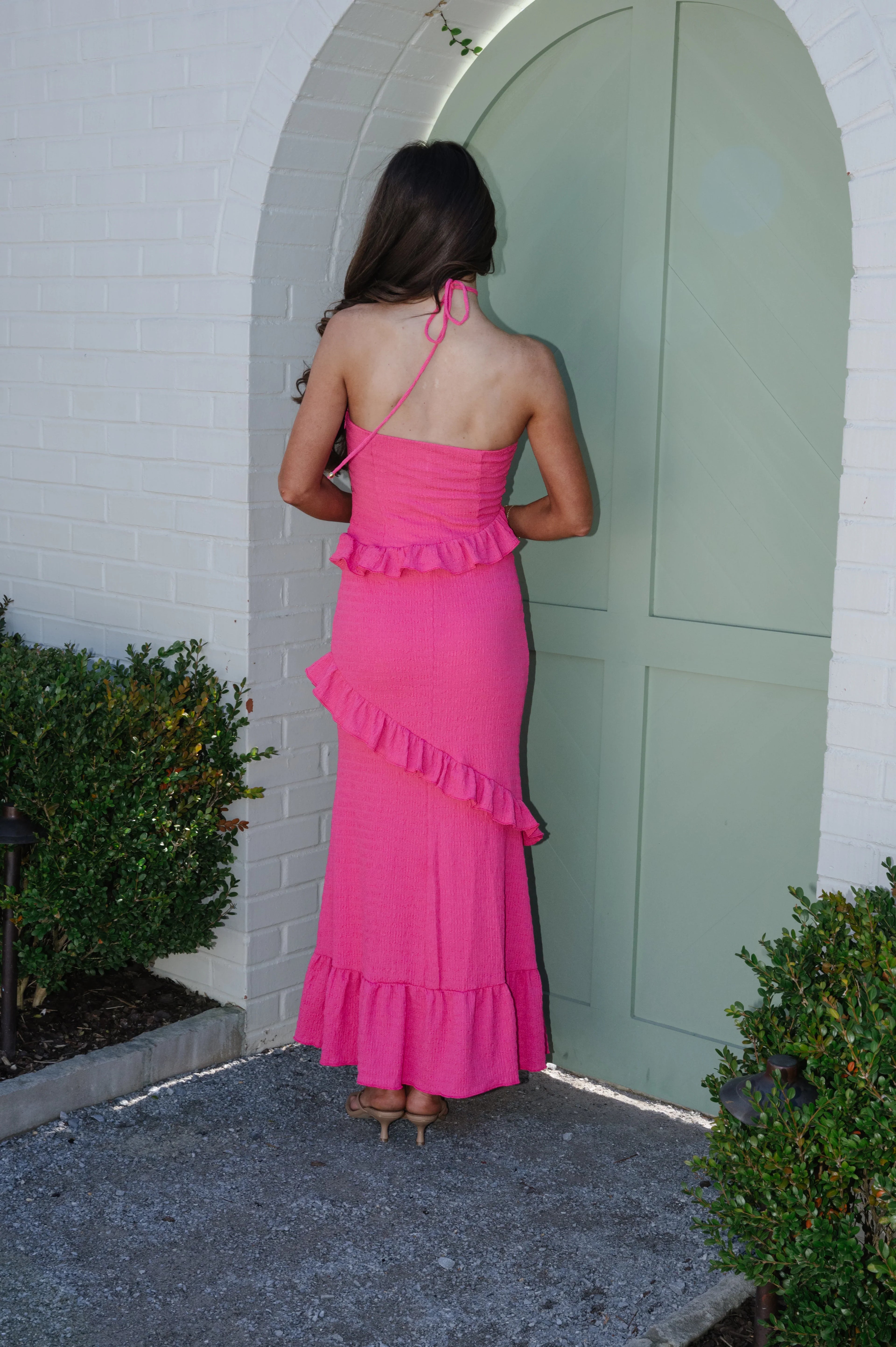 Monroe Maxi Dress- Fuchsia