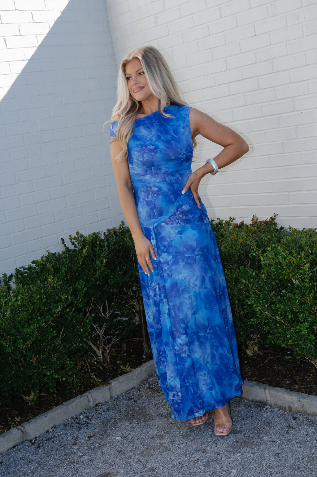 Blossom Maxi Dress- Blue