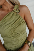 Rooney Maxi Dress-Olive