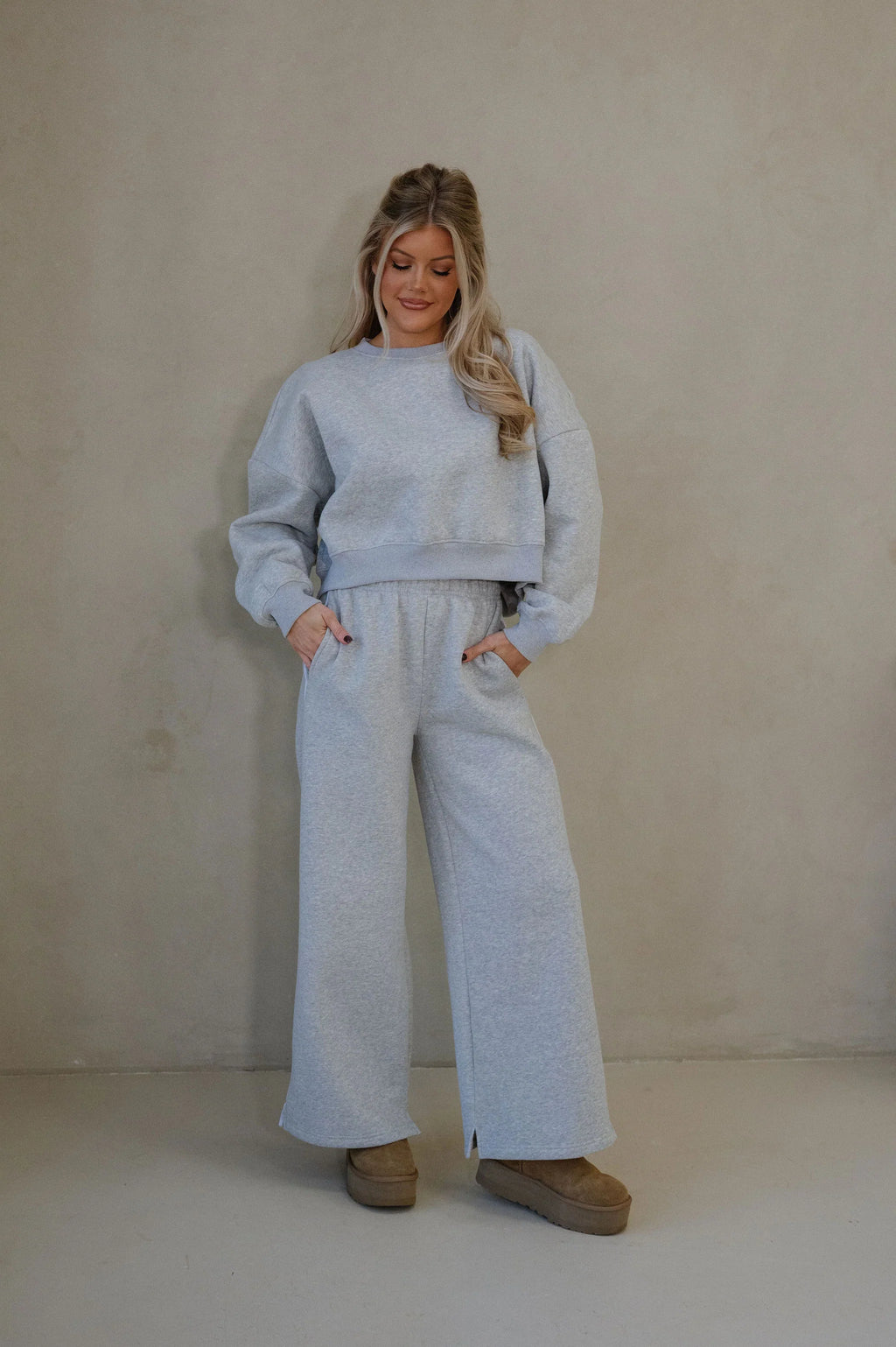 Dallas Track Sweatpants- Grey