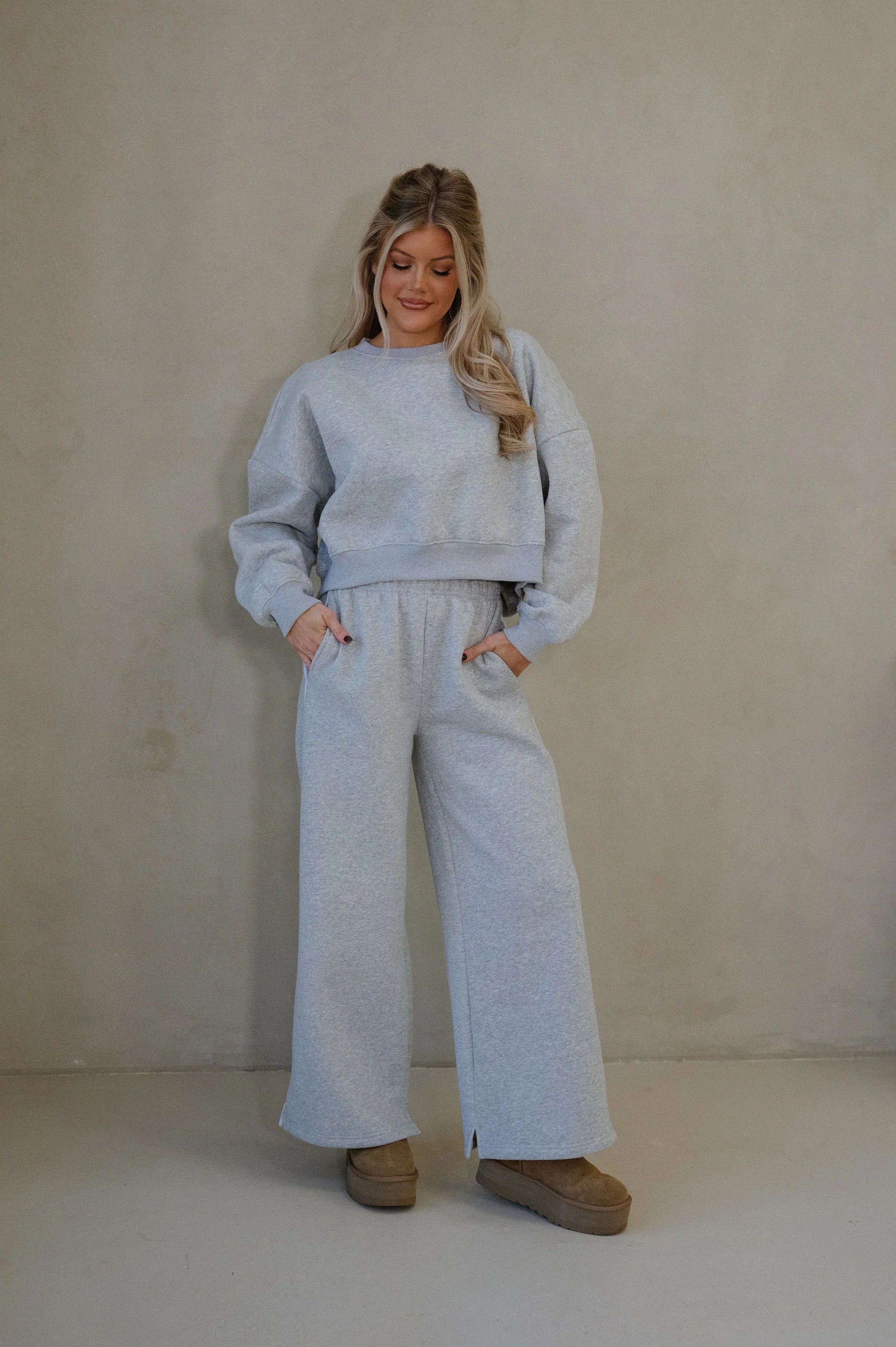 Dallas Track Sweatpants- Grey