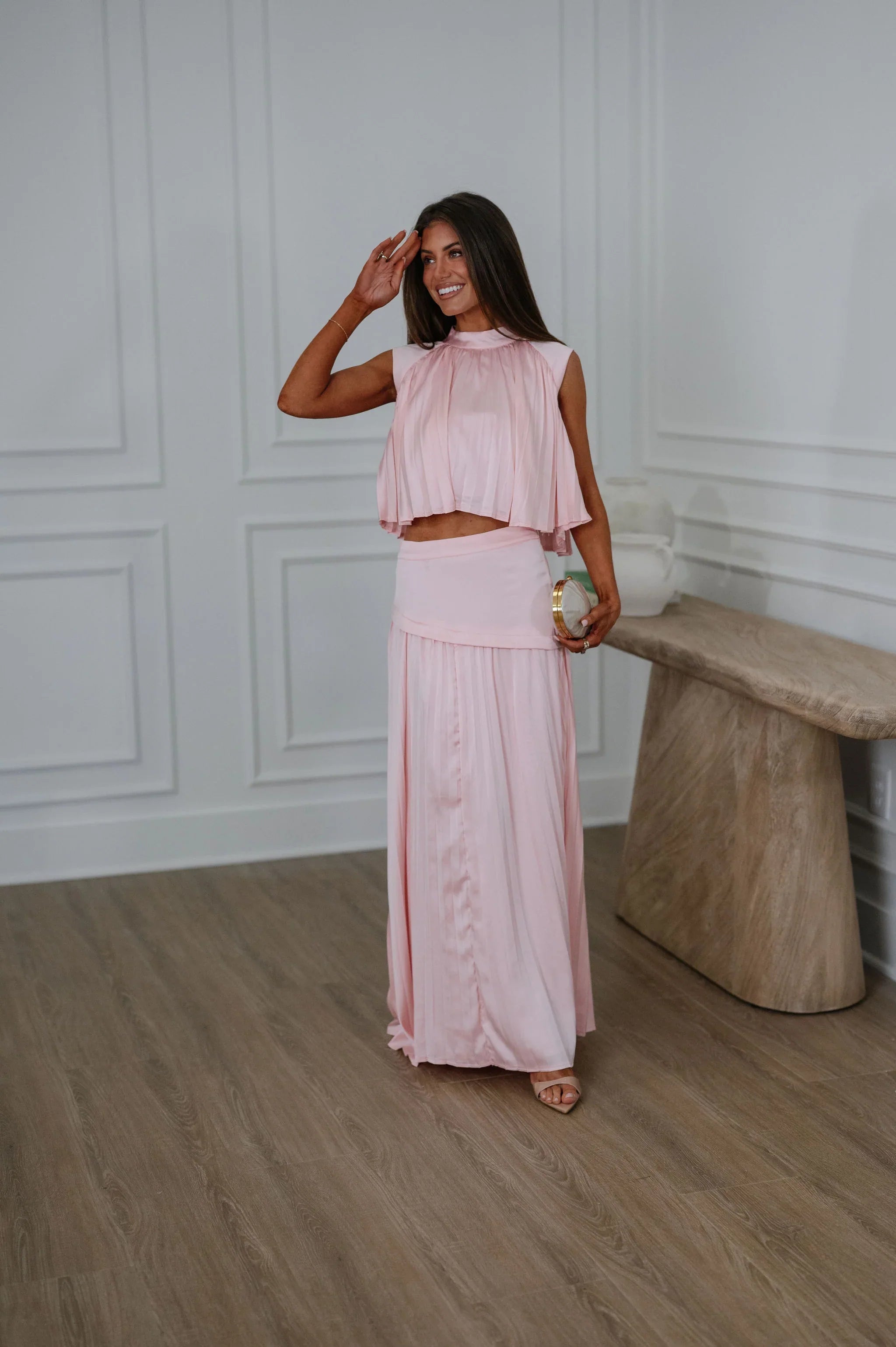 Nula Skirt Set-Pink