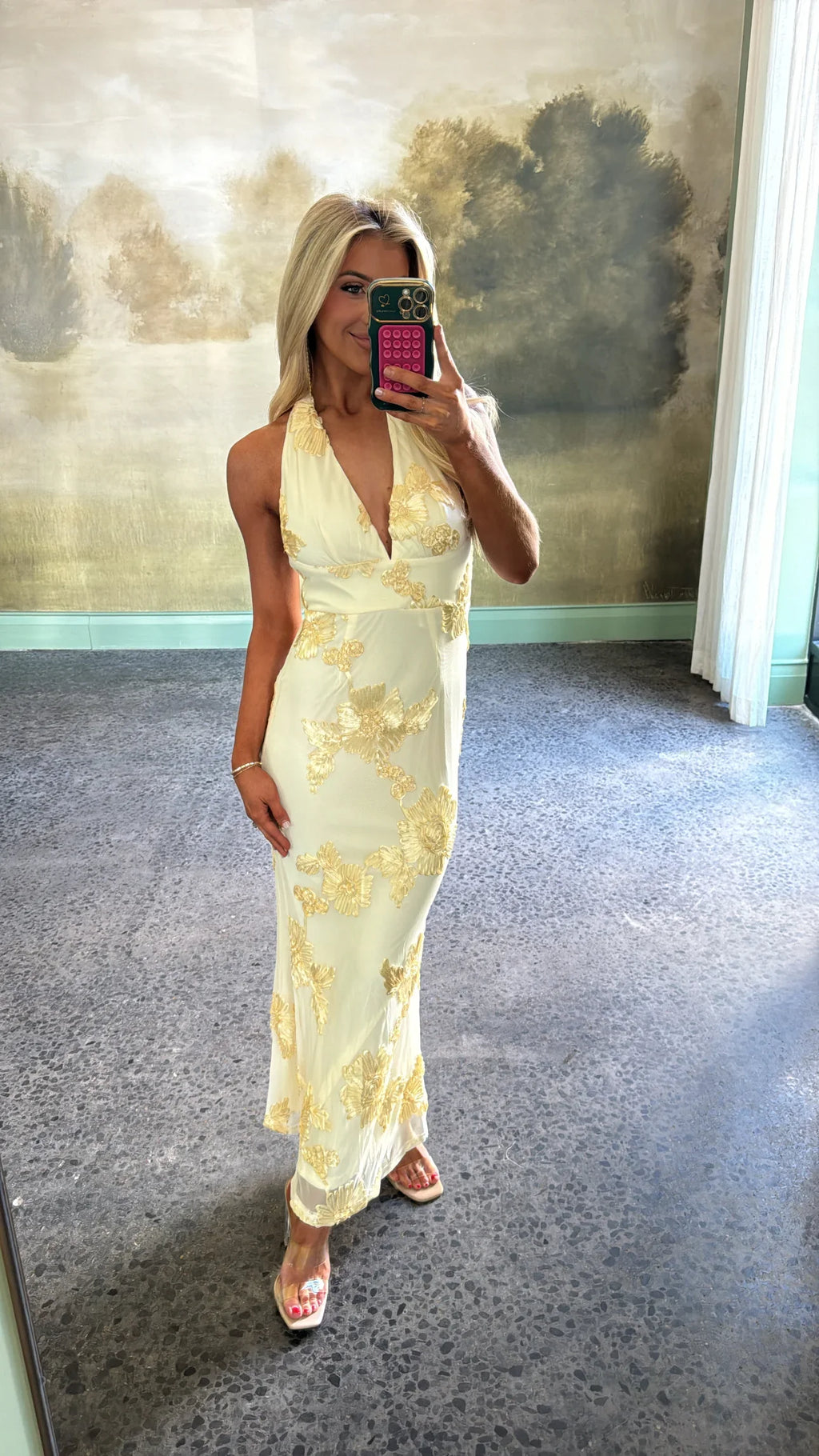 Pressly Maxi Dress-Yellow