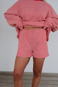 Arrington Striped Shorts-Red