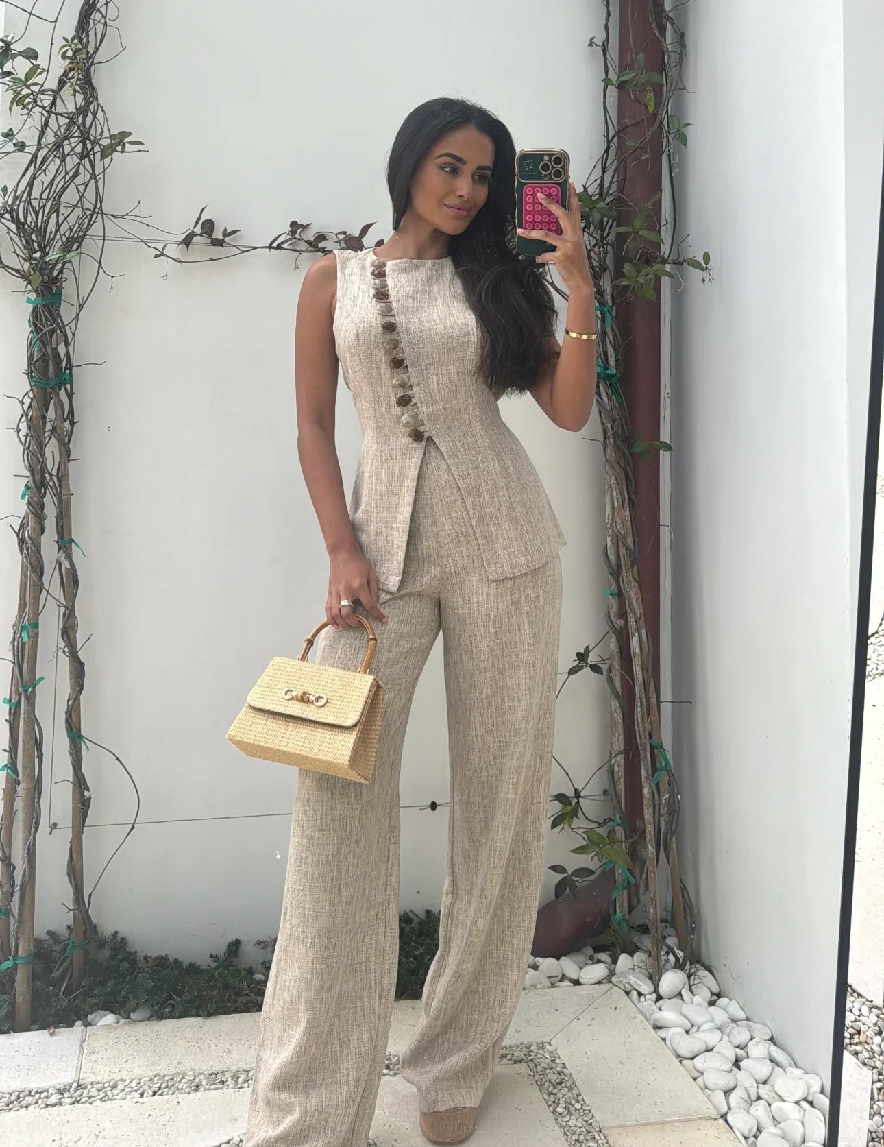 Arissa Pants Set-Barley